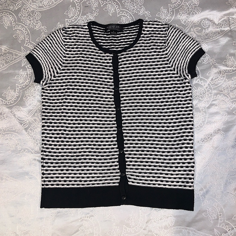 Short Sleeve Cardigan Top